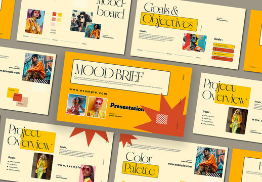 Mood and Brief Presentation Template Design Layout