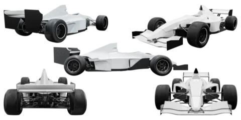 Fotobehang Formule 1 Collection set open wheel car  © Ratchapon