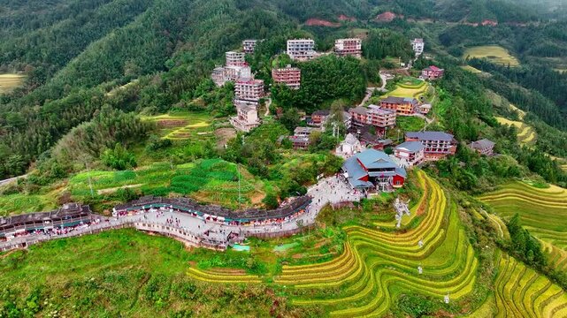 Scenery of Longji Terraced Fields in China