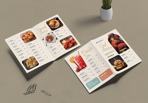 Restaurant Menu Template Layout
