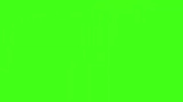 Animated flames on green screen background for video editing