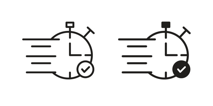 quick response icon collection on white background. Vector icon art.