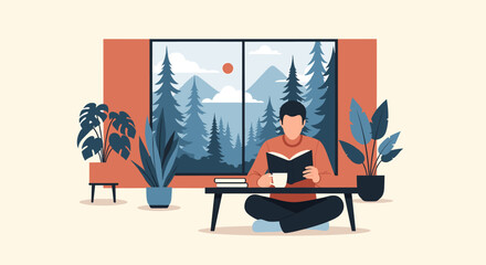 Fototapeta premium A calming and simple image, perfect for website backgrounds, app interfaces, or conveying a sense of clarity and space in marketing materials. Its neu
