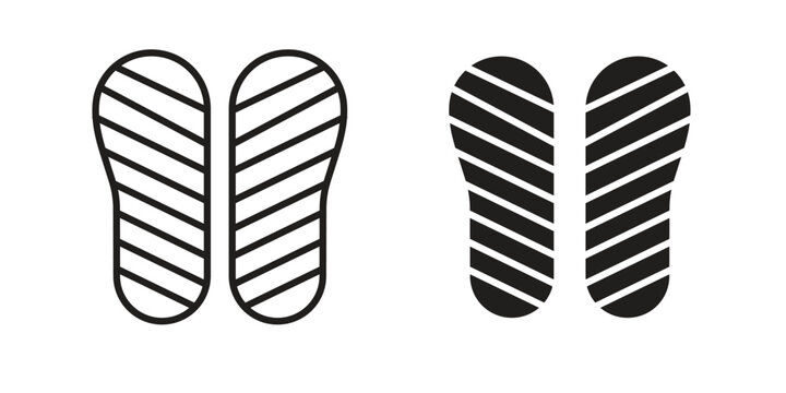 Soles icon collection on white background. Vector icon art.
