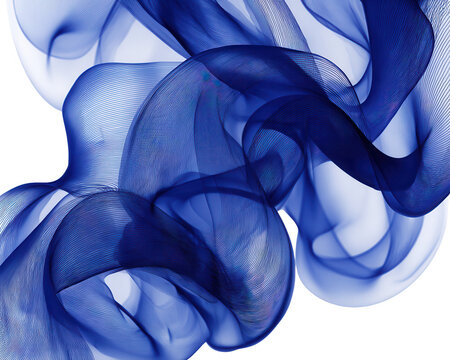 Linhas azuis abstratas formas fluidas onduladas criando um fundo de arte digital elegante com textura din&acirc;mica
