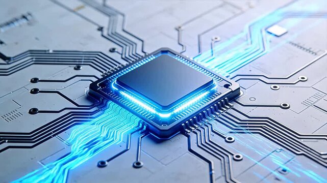 Microchip on Circuit Board
