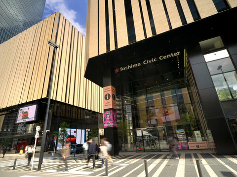 Hareza池袋。としま区民センターとブリリアホール。2026年4月、東京都豊島区にて撮影。