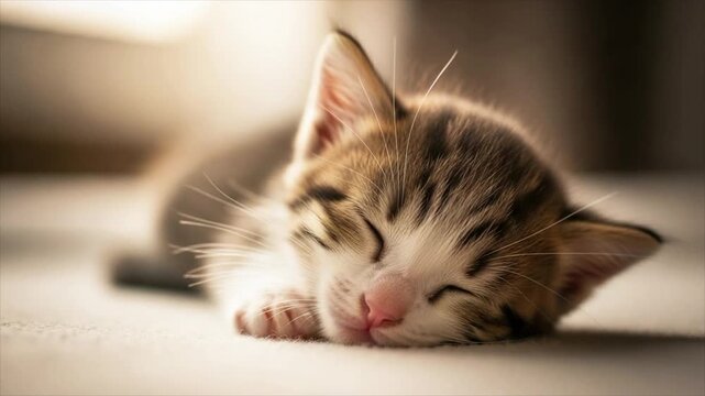 Cat sleeping peacefully