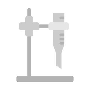Burette Vector Flat Icon Design