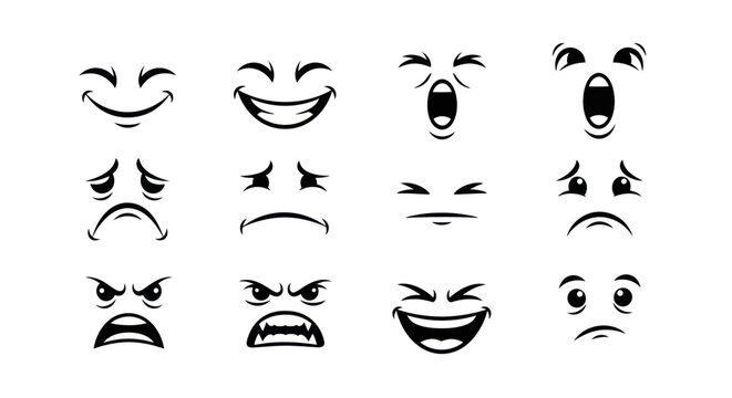 Collection of Various Facial Expressions.