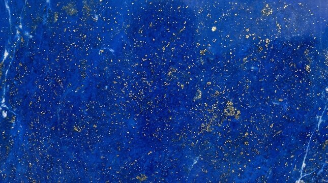 Deep Blue Lapis Lazuli Stone Texture with Golden Pyrite Inclusions.