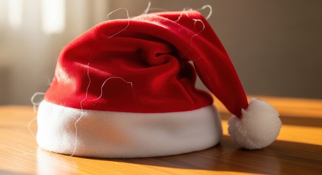 Santa Claus Christmas Hat Red.