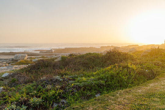 Beautiful sunset over the Atlantic Ocean