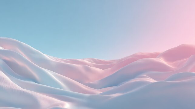 Serene Waves of Pink and Blue Texture Under Soft Light with a Dreamy Atmosphere for Abstract and Modern Backgrounds