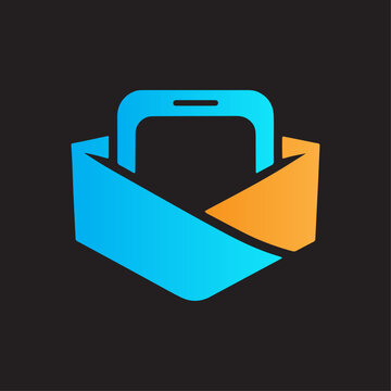 Flat vector illustration of a business folder icon designed as a professional briefcase or document portfolio symbol for web file management and travel baggage signs