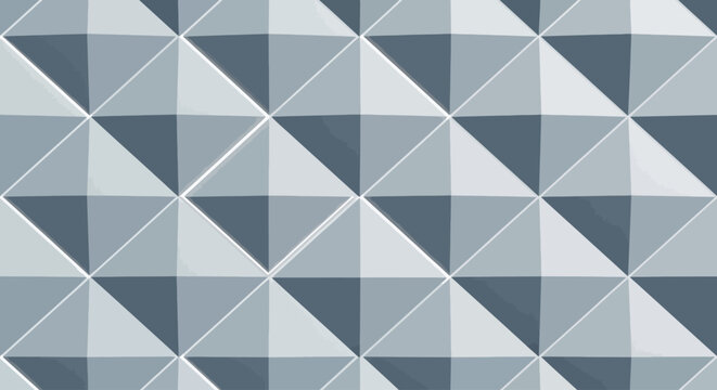 Geometric pattern of cool toned triangles creating a textured abstract background