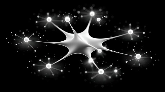 Abstract neuron cell structure