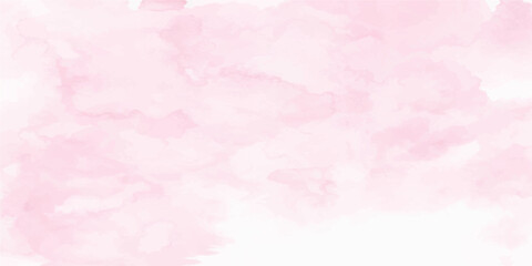 Fototapeta premium Abstract pink watercolor background with a soft pastel paint texture on vintage grunge paper design featuring light floral pattern material for a romantic Valentine love backdrop