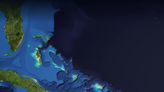 Animated Flight Path Map from Miami USA to Bangalore India