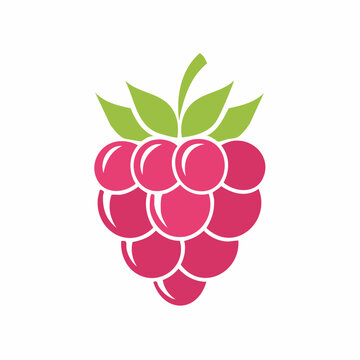Stylized Raspberry Icon