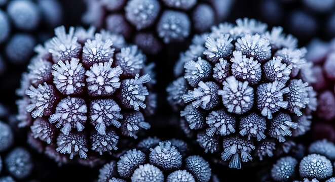Microscopic view of virus particles.