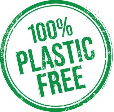 Plastic Free Vector Rubber Stamp
