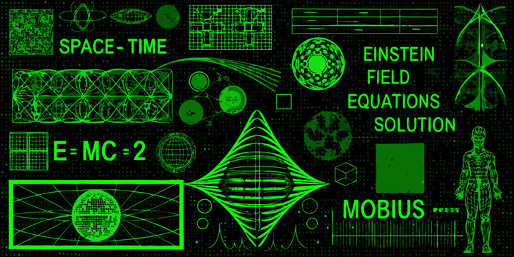 Digital representation of space time einstein s field equations and mobius strip