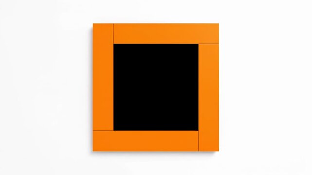Minimalist black square icon centered on a plain white background with subtle shadow effect, flat geometric shape for design projects, vector-style clean graphic element.