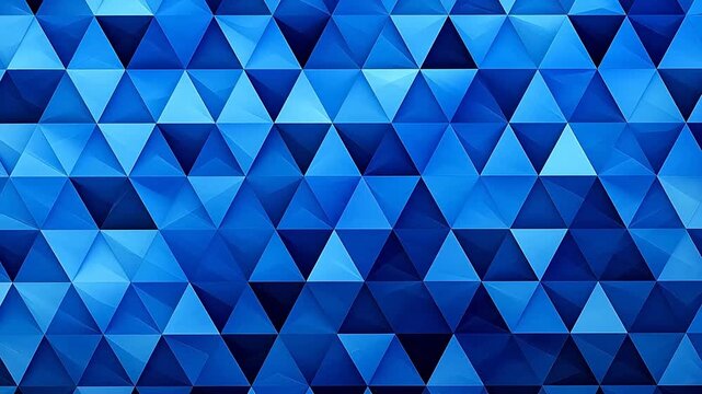 Digital blue and white triangle geometric background