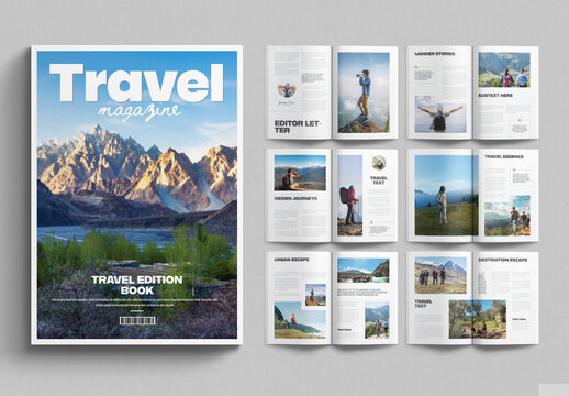 Travel Magazine Design Template