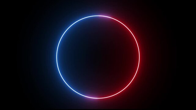 Neon text circle
