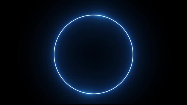 Neon text circle