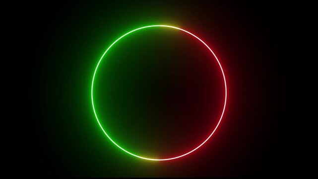 Neon text circle