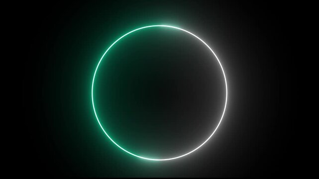 Neon text circle