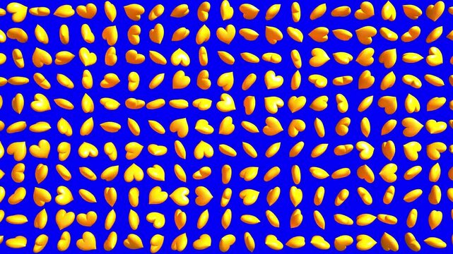 Abstract 3D Heart Shapes Grid on Blue Screen

3D abstract animation featuring a grid of heart shapes on a blue screen for chroma keying.