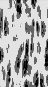 Monochrome Organic Spots Minimal Background High Contrast Fluid Ink Motion Overlay For Modern Digital Presentation Seamless Loop 4K UHD