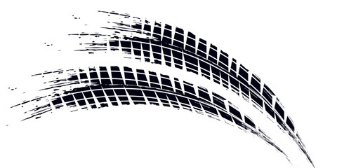 Tire tread marks, wheel textures, tire marks - car racing, motocross, drift, rally, off-road and others. modern © Putra