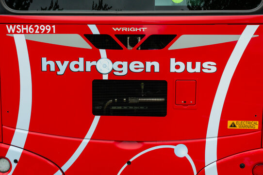 Transport for London hydrogen fuel cell powered bus