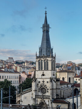 Eglise Saint-Paul in Vieux Lyon, the old town of Lyon, France.