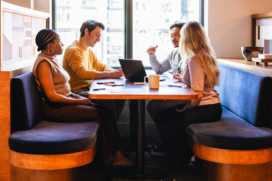 Young Team working together in a modern office