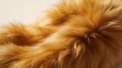 Naklejka premium Closeup of golden fur texture
