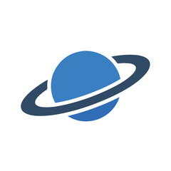 Fototapeta premium Saturn planet with ring in space