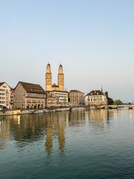 Evening View of Zurich, Switzerland