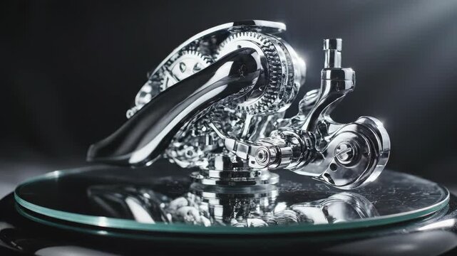 Detailed View of a Modern Turbocharger Engine Component.