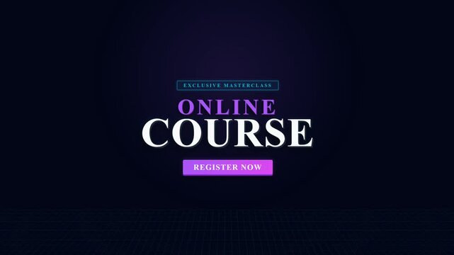 Masterclass Online Course Registration Promotion in Digital Style