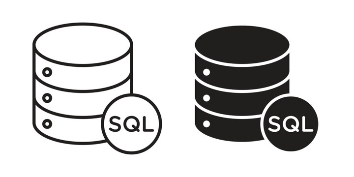 SQL icon concept design set. Icon Element For Design