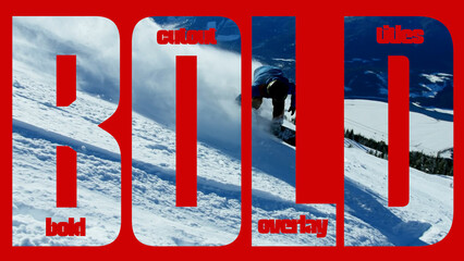 Bold Cutout Overlay Titles