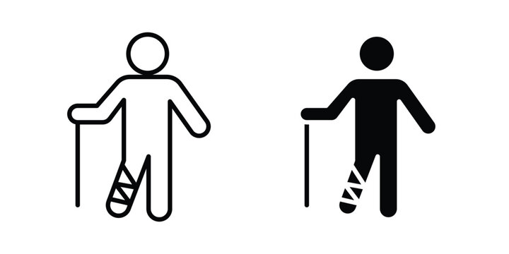 Injuries icon - Vector design set