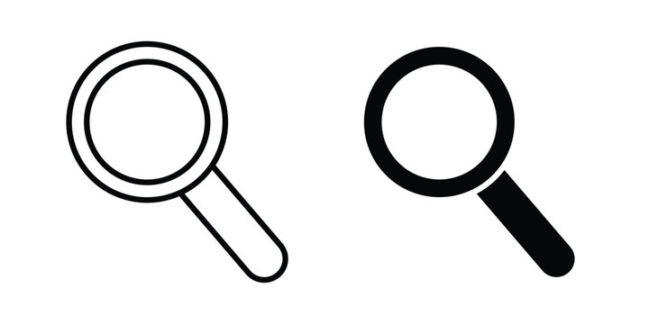 Loupe icon - Vector design set