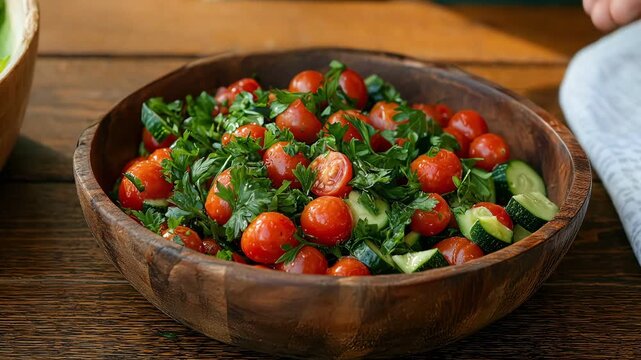 POV of a man falling through a forest of palm trees into the sky